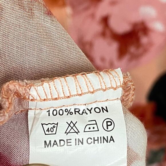 Jaase | Floral Tiered Ruffle Dress | Sz L - Picture 5 of 8